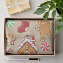 Papier d'emballage de Noël Bébé pain d'épice