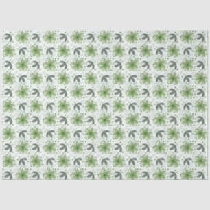 Mousseline Papier d'emballage floral abstrait