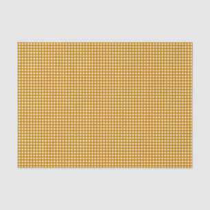 Mousseline Papier d'enveloppement En vichy-moutarde jaune-Tis