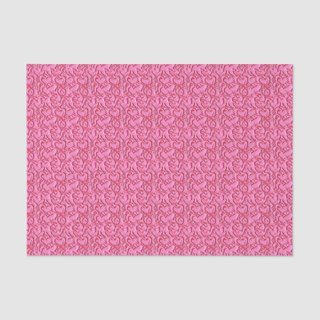 MOUSSELINE PAPIER EN BOUILLOIRE COEUR-LT PINK-TISSUE (Recto)