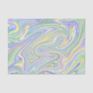Mousseline Papier en papier de tissus pastel marbré