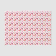 Papier mouchoir à empreinte de baiser au rouge à l