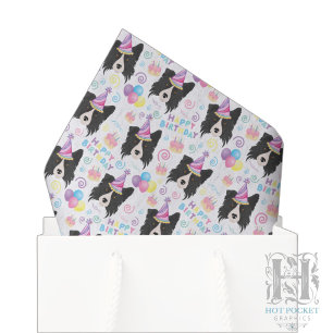 Mousseline Papier mouchoir Border Collie