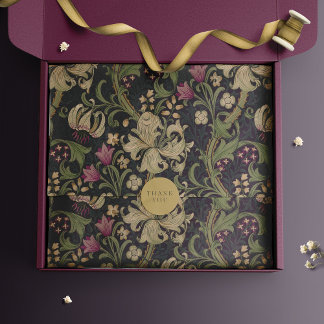 Mousseline Papier mouchoir floral Art nouveau William Morris