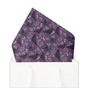 Mousseline Papier mouchoir Raven de couleur pourpre