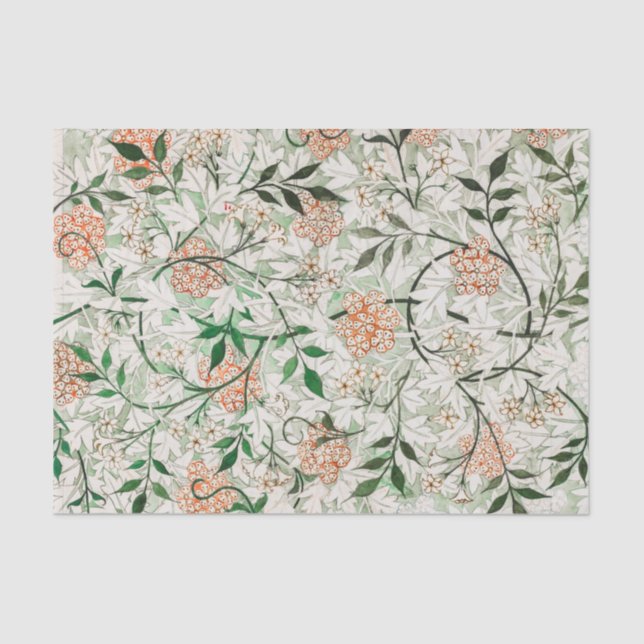 MOUSSELINE PAPIER MOUSSELINE: WILLIAM MORRIS : JASMINE (Recto)