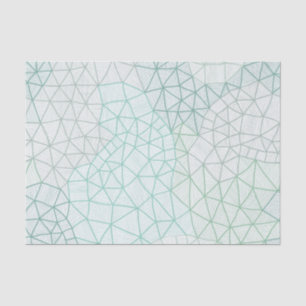 Mousseline Papier papier papier imprimé vert bleu