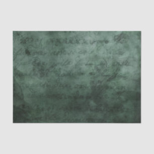 Mousseline Papier parchemin vert émeraude