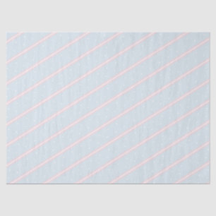 Mousseline Papier Pastel rose, bleu et blanc