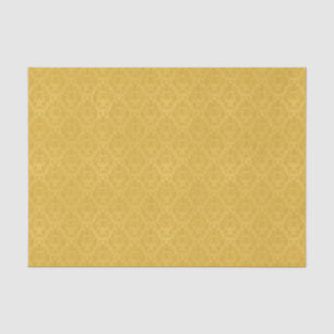 Mousseline Papier peint floral d'or de luxe