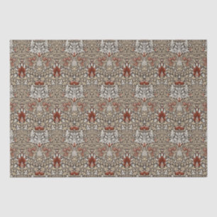 Mousseline Papier peint floral Terreux Brun de William Morris