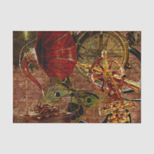 Mousseline Papier peint vintage de Steampunk