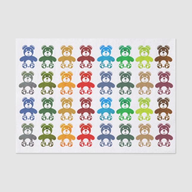 Mousseline Papier Teddy Bear (Recto)