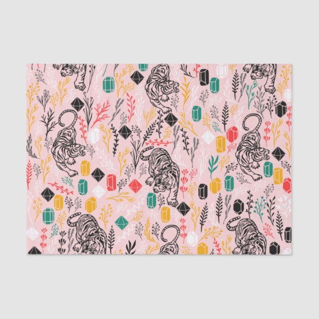 Mousseline Papier Tigre Cute (Recto)