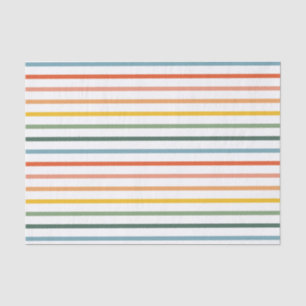 Mousseline Papier Tissu Arc-En-Ciel