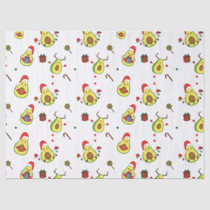 Mousseline Papier Tissu Avocado Holiday