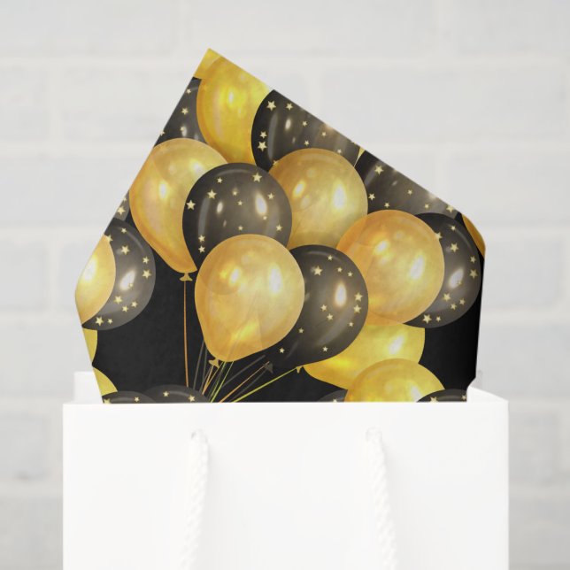 Mousseline Papier Tissu Ballons (Sac cadeau)