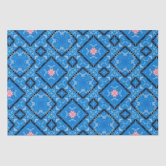 Mousseline Papier Tissu Bleu Noir Perdu