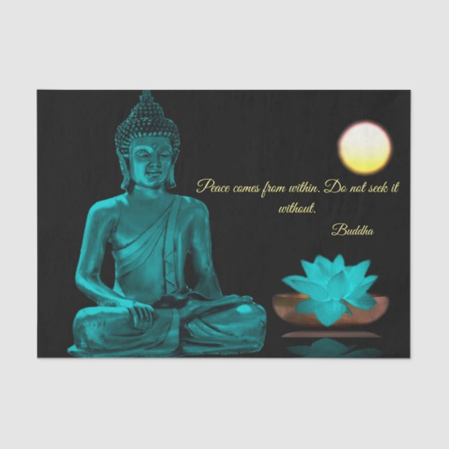 Mousseline Papier Tissu Bouddha (Recto)