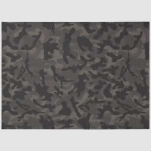 Mousseline Papier Tissu Camouflage Nocturne