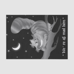 Mousseline Papier Tissu Cheshire Cat