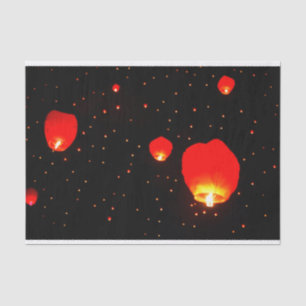 Mousseline Papier Tissu Chinois Lanterne