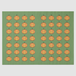 Mousseline Papier Tissu Citrouille Halloween mignon