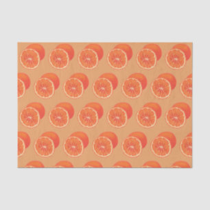 Mousseline Papier Tissu Coupé Orange Entier