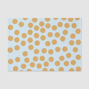 Mousseline Papier Tissu Cute Waffles