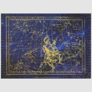 Mousseline papier tissu de constellation de persistance