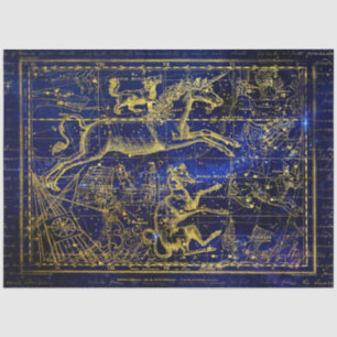 Mousseline papier tissu de constellation d'orion