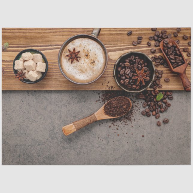 Mousseline Papier Tissu De Découpage De Café (Recto)