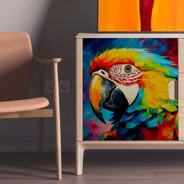 Mousseline Papier Tissu De Découpage De Perroquets (Créateur téléchargé)