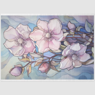 Mousseline Papier Tissu De Découpage Fleur De Verre