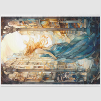 Mousseline Papier Tissu De Découpage Inspiré De Verre Tissu