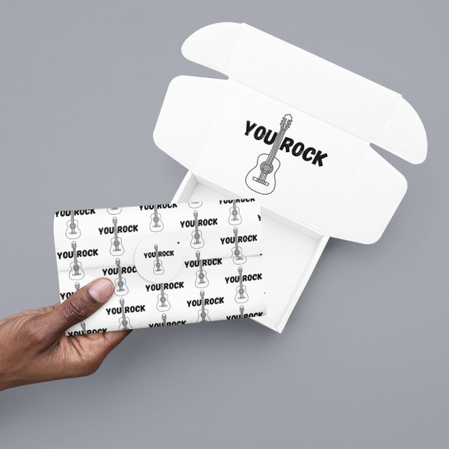 Mousseline Papier Tissu De Guitare Rock (Let someone special know that they rock with this, "You rock" guitar tissue paper! )