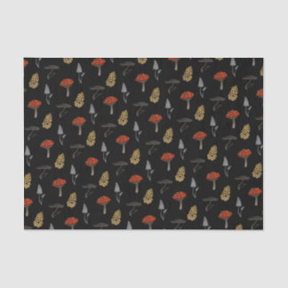 Mousseline Papier Tissu De Récolte De Champignons - Noir