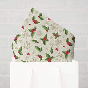 Mousseline Papier Tissu De Vacances Papier Tissu Holly