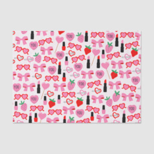 Mousseline Papier Tissu Des Vaches Roses
