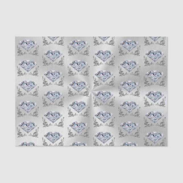 Mousseline Papier Tissu Diamond (Recto)