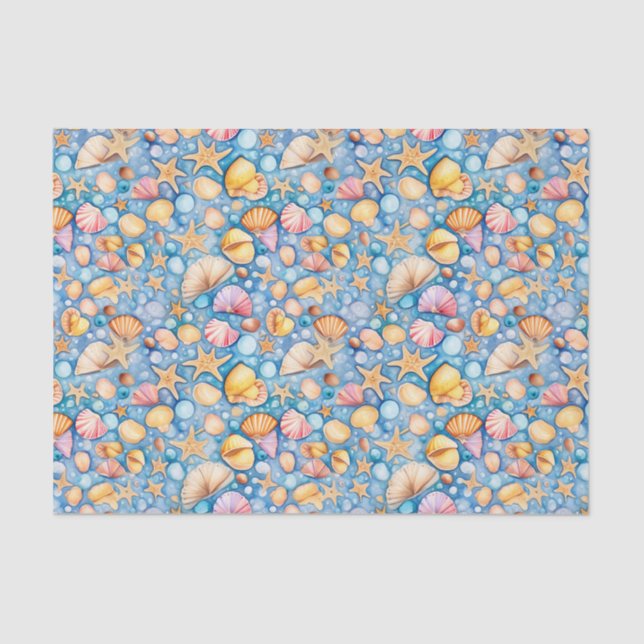 Mousseline Papier Tissu Été Plage (Recto)