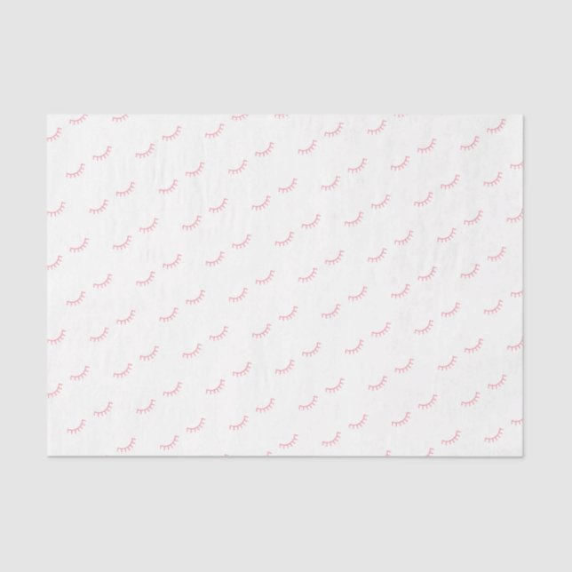Mousseline Papier Tissu Eyelashes - BLANC (Recto)