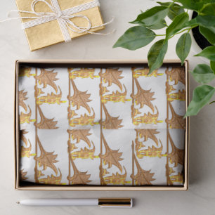 Mousseline Papier Tissu - Fer d'angle doré