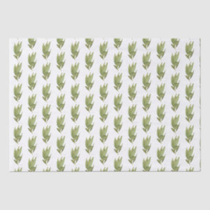 Mousseline Papier Tissu FEUILLE FRESH BAY