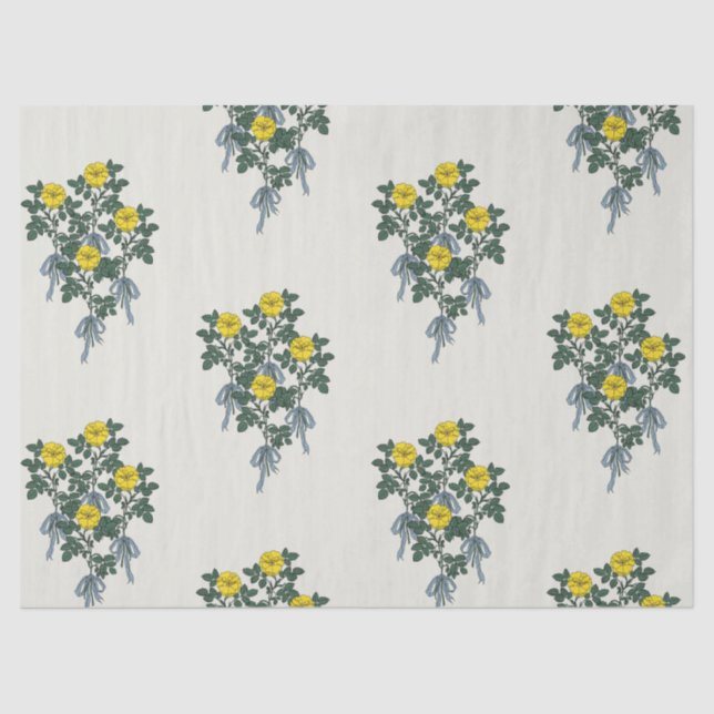 Mousseline Papier Tissu Flora (Recto)