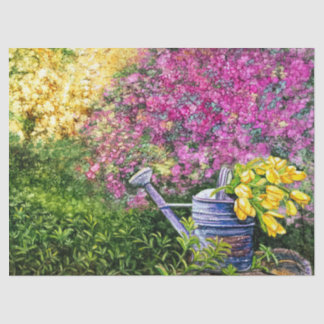 Mousseline Papier Tissu Floral