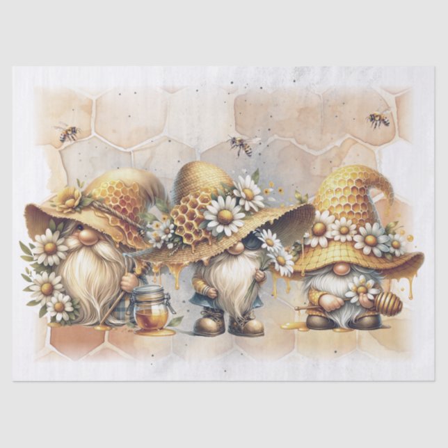 Mousseline Papier Tissu Gnome (Recto)