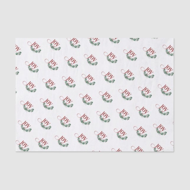Mousseline Papier Tissu Holiday Joy (Recto)