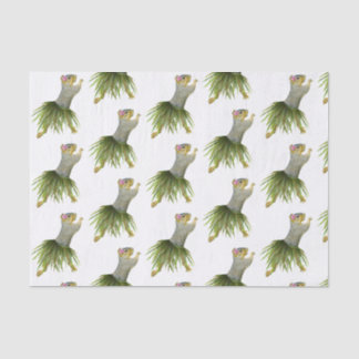 Mousseline Papier Tissu Hula Squirrel