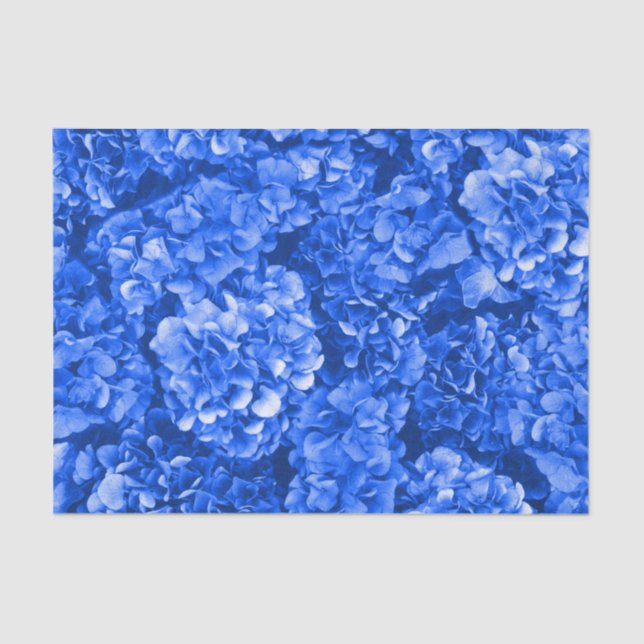 Mousseline Papier Tissu Hydrangea (Recto)